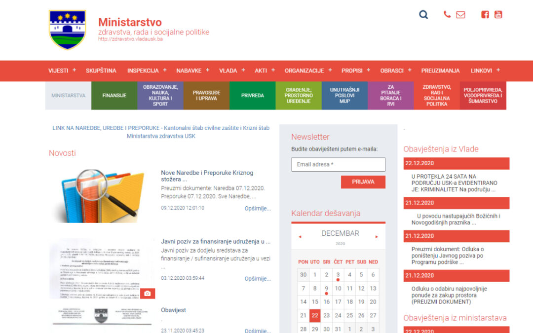 Ministarstvo zdravstva, rada i socijalne politike Vlade Unsko-sanskog kantona